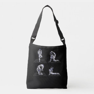 Bolso Cruzado Poses de yoga astronauta espacial