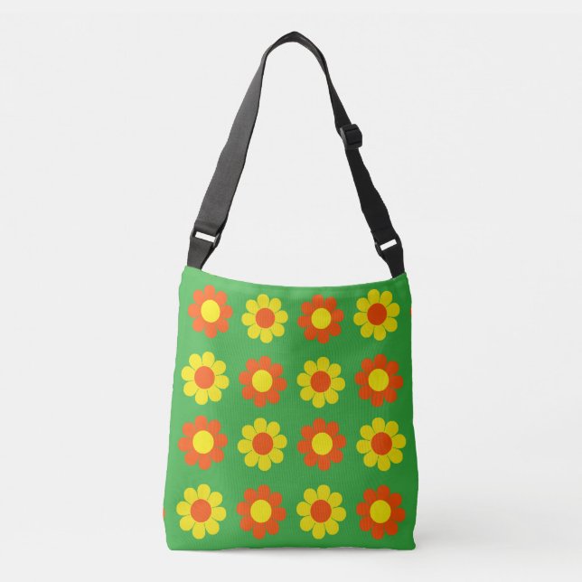 Bolso Cruzado Potencia de flor de personalizable (Anverso)