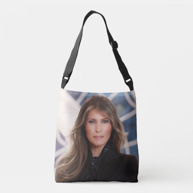BOLSO CRUZADO PRESIDENTE TRUMP Y ESPOSA MELANIA (Reverso)