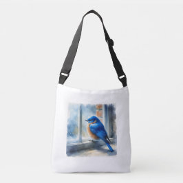 Bolso Cruzado Primavera de pájaro azul