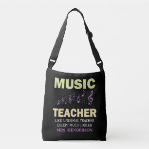 Bolso Cruzado Profesor de música divertida y colorida