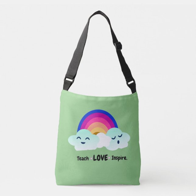 Bolso Cruzado Profesor del arco iris (Anverso)