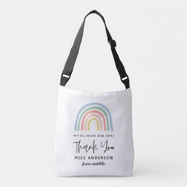 Bolso Cruzado Profesora moderna de arco iris acuático gracias re