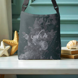 Bolso Cruzado Profundo Verde Floral Vintage Estilo de Vida Estil