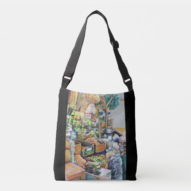 Bolso Cruzado Promesas encantadoras de un centro de Tekka de cal (Anverso)