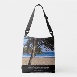 Bolso Cruzado Psalm Philippians biblical quote