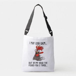 Bolso Cruzado Puedo parecerme tranquilo, pero mi cabeza te he re