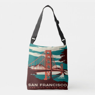Bolso Cruzado Puente Golden Gate estilo vintage de San Francisco