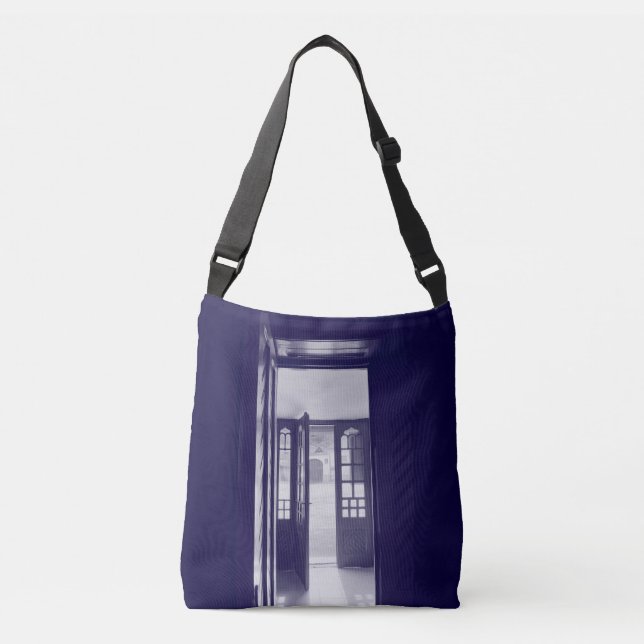 Bolso Cruzado Puertas azules (Anverso)