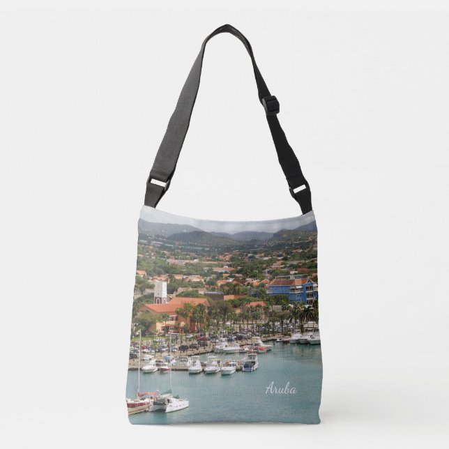 Bolso Cruzado Puerto deportivo de Aruba (Anverso)
