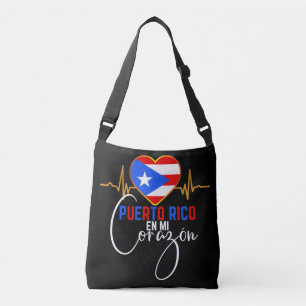 Bolso Cruzado Puerto Rico en mi Corazón Orgullo Puertorriqueño 