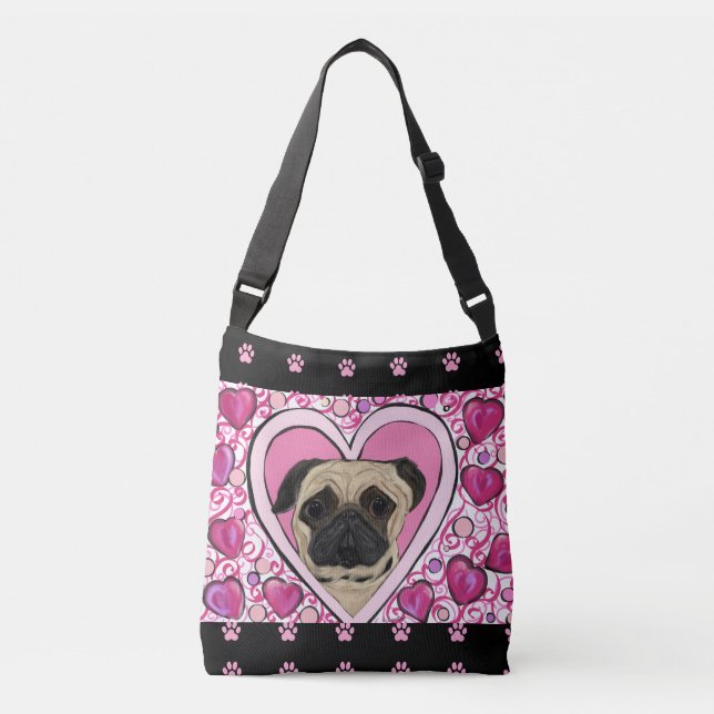 Bolso Cruzado Pug (Anverso)