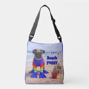 Bolso Cruzado Pug de playa