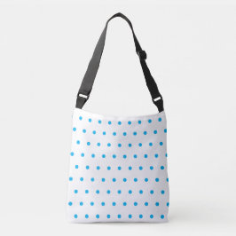 Bolso Cruzado Puntos del Polka azul cielo