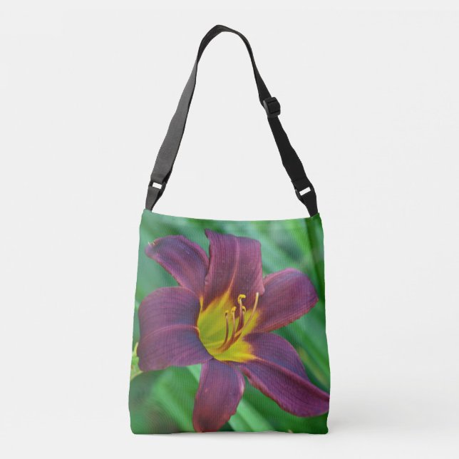 Bolso Cruzado Purple Daylily (Reverso)