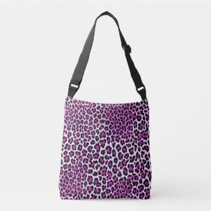 Bolso Cruzado Púrpura rosa de impresión Leopardo