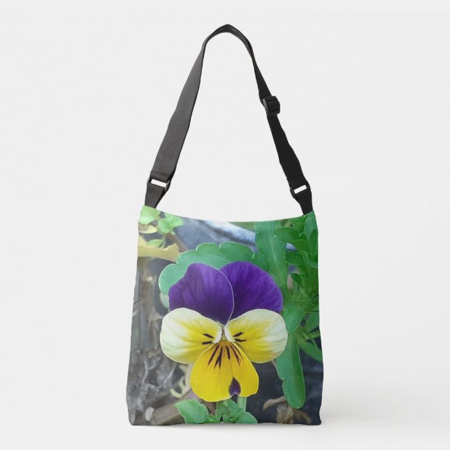 Bolso Cruzado Púrpura y amarilla (Anverso)