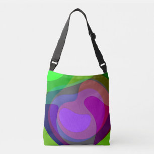 Bolso Cruzado Púrpura Y Verde 403