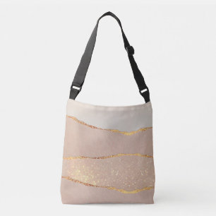 Bolso Cruzado Purpurina de lujo Rosa Gold Crossbody Bag