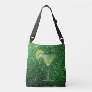 Bolso Cruzado Purpurina Green Cocktail con Kiwi Faux