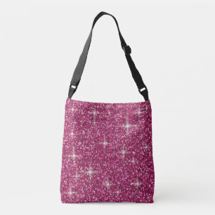 Bolso Cruzado Purpurina iridiscente rosado