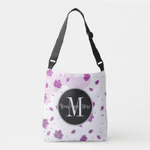 Purpurina rosa suave hojas otoñales Añadir tu nomb