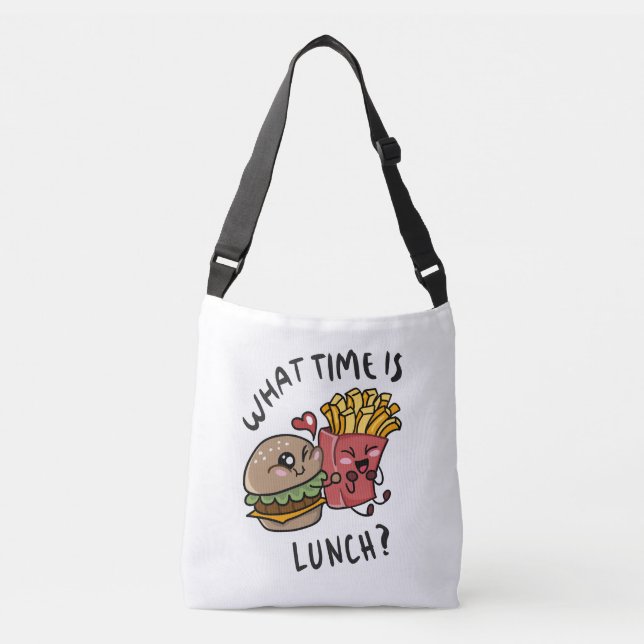 Bolso Cruzado ¿Qué hora es el almuerzo (Anverso)
