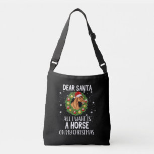 Bolso Cruzado Querido Papá Noel, todo lo que quiero es un caball