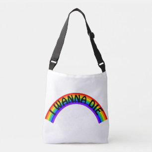 Bolso Cruzado Quiero Morir - Arcoíris