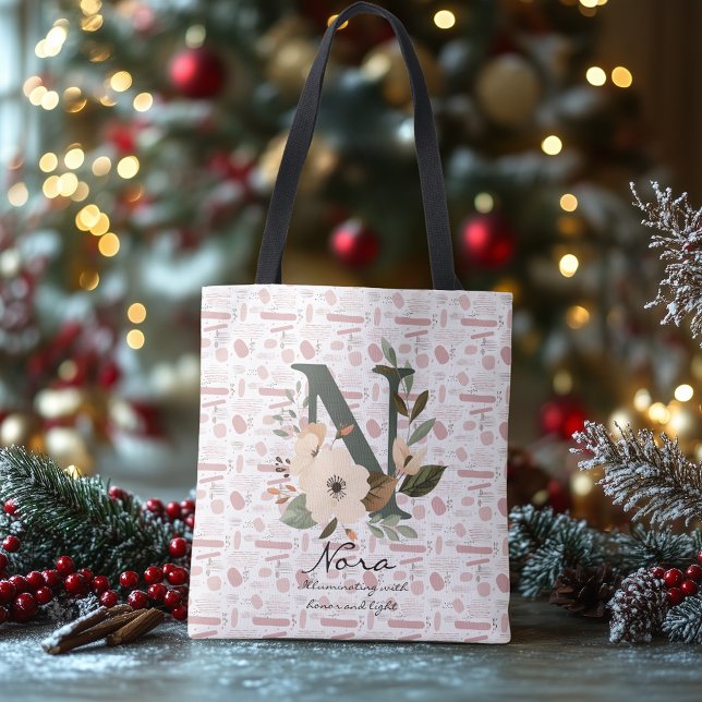 Bolso Cruzado Radiancia floreciente de Nora - Monograma floral b (Subido por el creador)