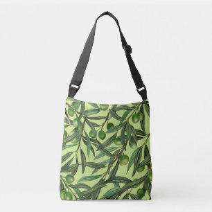 Bolso Cruzado Ramas de oliva en verde oliva