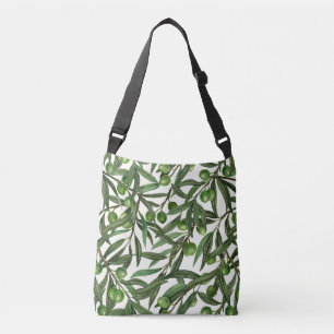 Bolso Cruzado Ramas de olivo blanquecinas