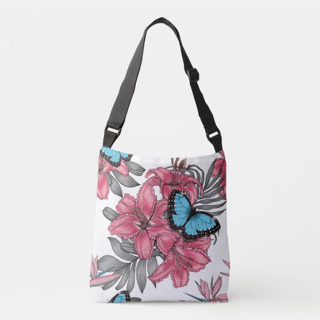 Bolso Cruzado Ramo tropical (Anverso)