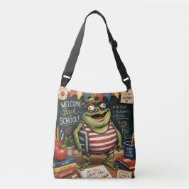 Bolso Cruzado Rana PNG de vuelta a la escuela, decoración de aul