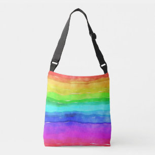 Bolso Cruzado Rayas de arcoiris acuáticas