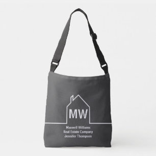 Bolso Cruzado Real Estate Company Personalized Gray Realtor
