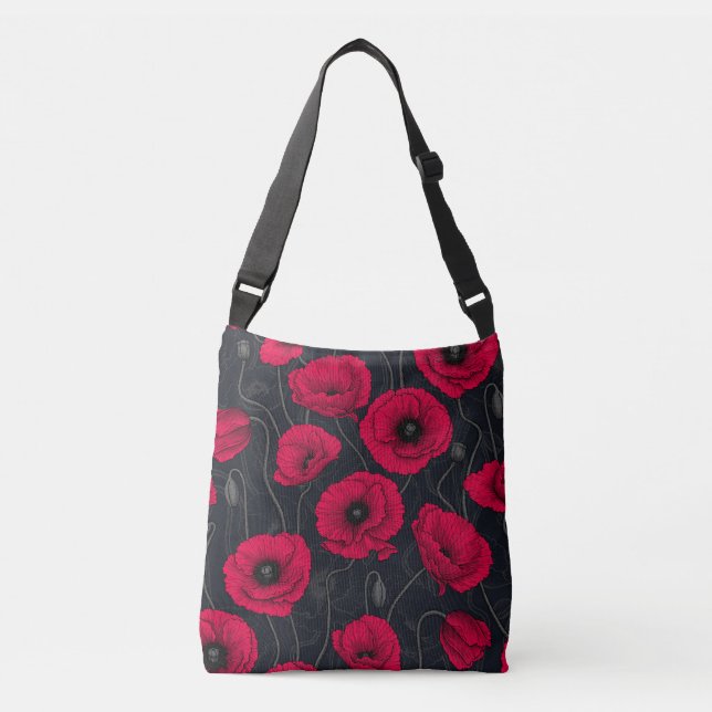 Bolso Cruzado Red Poppies (Anverso)