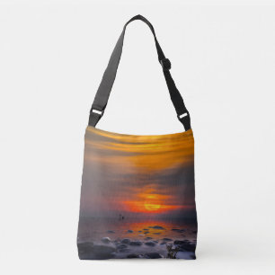 Bolso Cruzado Reflexiones al atardecer en un Tote rocoso