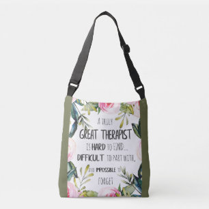 Bolso Cruzado Regalo de Agradecimiento para Terapeuta Cita de Gr