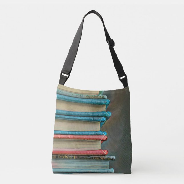 Bolso Cruzado Regalo de amante de libros (Anverso)