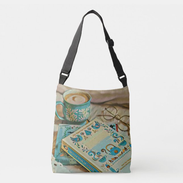 Bolso Cruzado Regalo de amante de libros (Anverso)