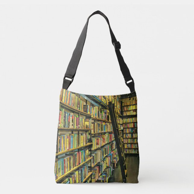 Bolso Cruzado Regalo de amante de libros (Anverso)