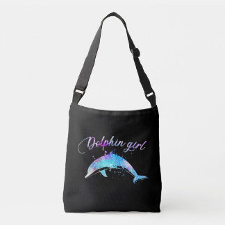 Bolso Cruzado Regalo de Dolphin Lover| Chica de delfines Galaxy