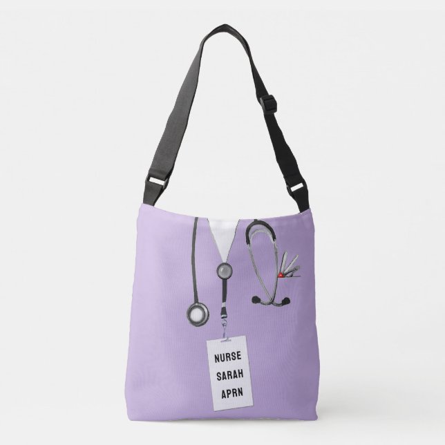 Bolso Cruzado Regalo de enfermería creativo (Anverso)