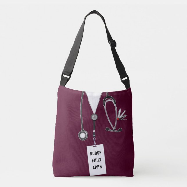 Bolso Cruzado Regalo de enfermería creativo (Anverso)