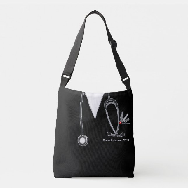 Bolso Cruzado Regalo de enfermería personalizado (Anverso)