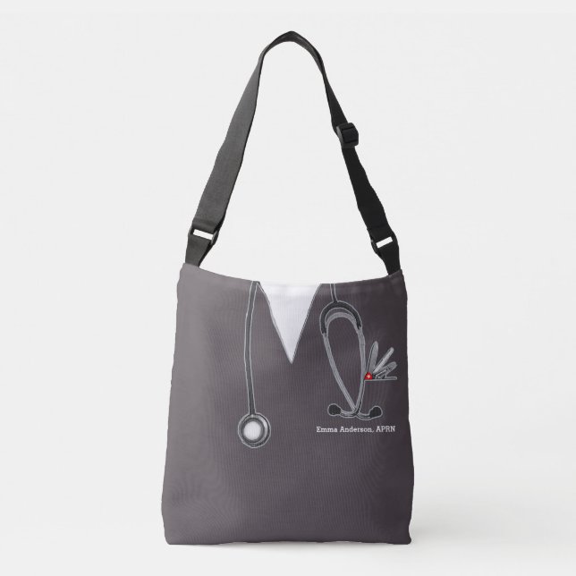Bolso Cruzado Regalo de enfermería personalizado (Anverso)