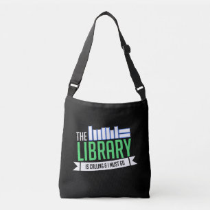 Bolso Cruzado Regalo de libros de bibliotecas bibliotecarias