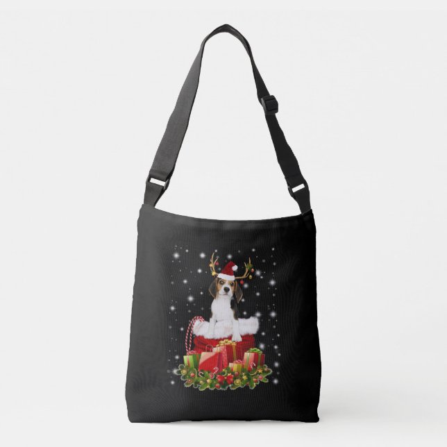 Bolso Cruzado Regalo de Navidades Beagle Reindeer Pressent