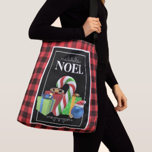 Bolso Cruzado Regalos de navidades y caña de caramelos y guarnic